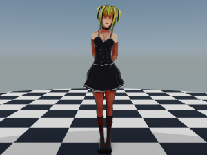 Misa Amane 3D Model in Cartoon 3DExport