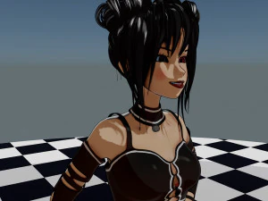 Cute Blackpink Character 3D Model