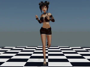 Cute Blackpink Character 3D Model
