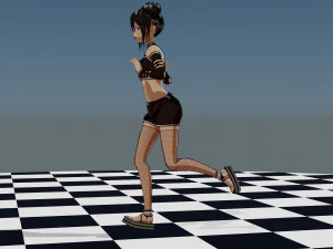 Cute Blackpink Character 3D Model