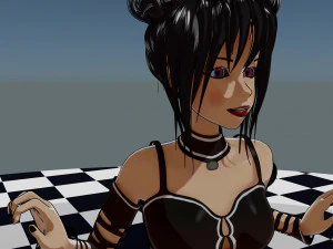 Cute Blackpink Character 3D Model