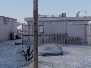 Abandoned Petrol Station Modelo 3D