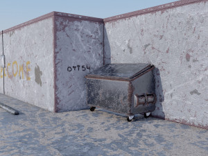 Abandoned Petrol Station Modelo 3D