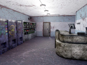 Abandoned Petrol Station 3D Model