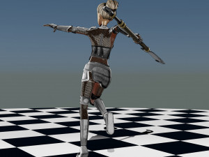 Warrior Girl 3D 模型