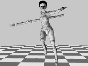 Warrior Girl 3D Model
