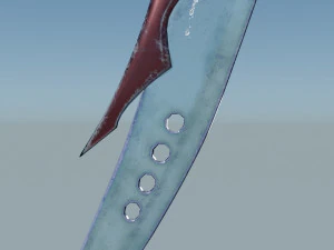 Curved Dagger 3D Model