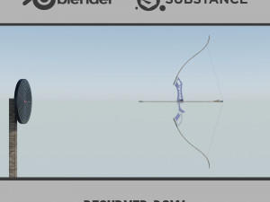 Recurved Bow 3D 모델
