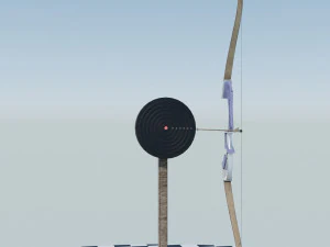 Recurved Bow 3D Model