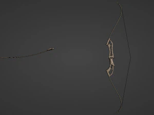 Recurved Bow 3D Model
