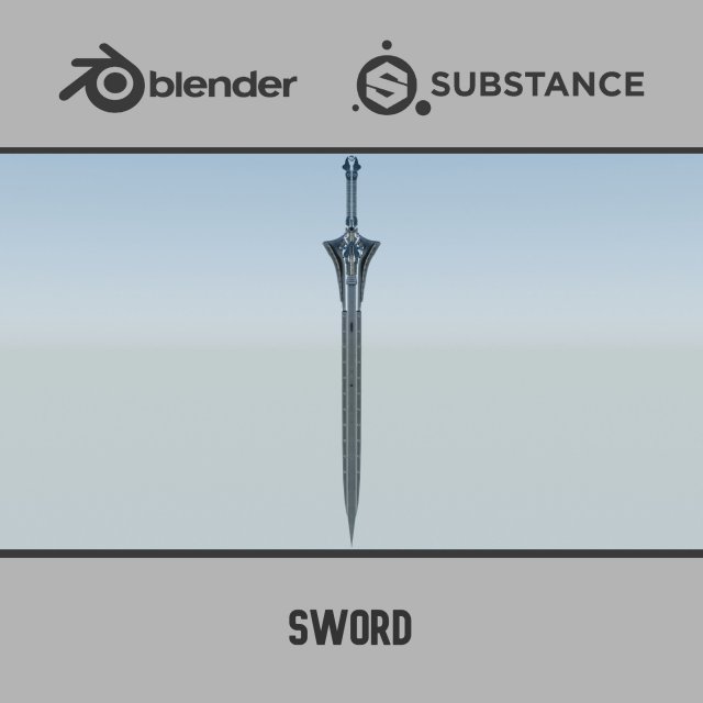 Sword 3D 모델 .c4d .max .obj .3ds .fbx .stl .blend 