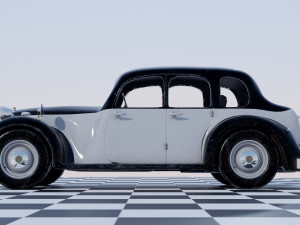Rover 16 P2 1947 - Classic Car Model 3Dモデル