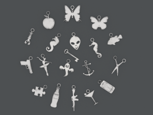 Mega Printable Pendant Pack 3D Baskı Modeli