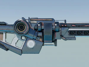 Sci-Fi Shotgun - Massive Shooter 3D Model