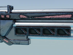 Sci-Fi Shotgun - Massive Shooter 3D Model