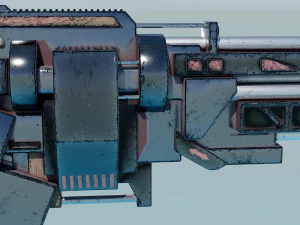 Sci-Fi Shotgun - Massive Shooter 3D Model