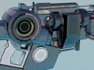 Sci-Fi Shotgun - Massive Shooter 3D Model