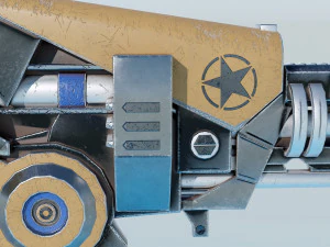 Escopeta de ciencia ficci&oacute;n: peque&ntilde;o tirador Modelo 3D