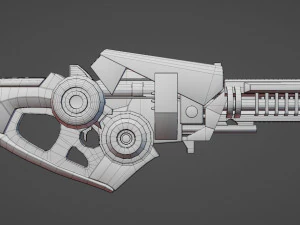 Escopeta de ciencia ficci&oacute;n: peque&ntilde;o tirador Modelo 3D