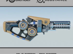Sci-Fi Shotguns - Collection 3D Model