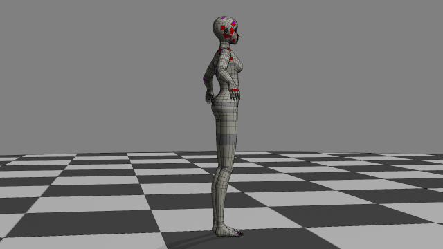 Download Female Body - Topology 3D Model
