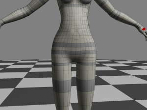 Female Body - Topology 3D Model