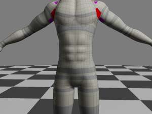 Male Body - Topology Modèle 3D