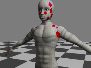 Male Body - Topology Modèle 3D