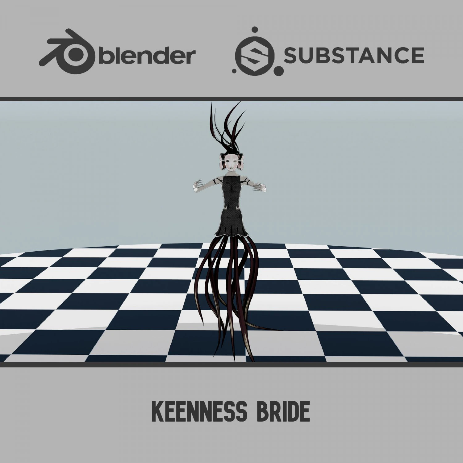 Keenness Bride 3D Model .c4d .max .obj .3ds .fbx .stl .blend 