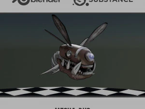 Serangga Mecha Model 3D