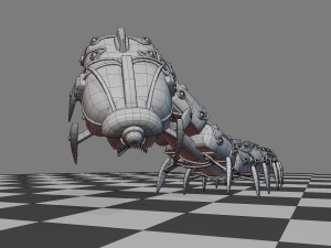 Mecha Millipede 3D मॉडल