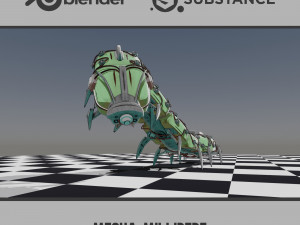 Mecha Millipede Model 3D