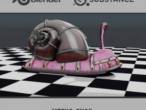 Lumaca Meccanica Modello 3D