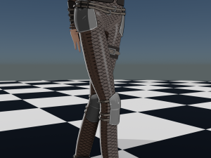 Anime Fighter Girl 3D 모델