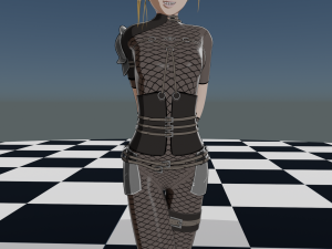 Anime Fighter Girl 3D 모델