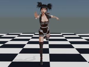 Anime Female Fantasy Character Model 3D