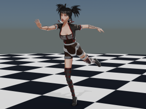 Anime Female Fantasy Character Model 3D