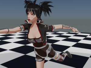 Anime Female Fantasy Character Model 3D