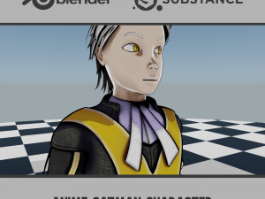 Anime Catman Character Modelo 3D