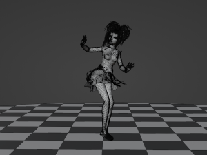 Dancing Girl in Kimono 3D Модель