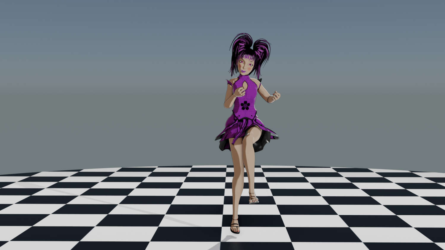 Dancing Girl In Kimono Бесплатно 3D Модель In Женщина 3DExport