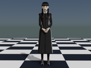 Wednesday Addams 3D Модель