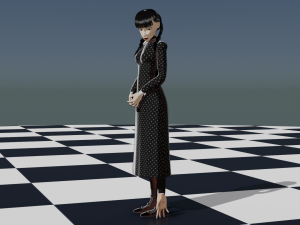 Wednesday Addams 3D Модель