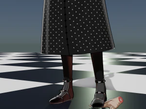 Wednesday Addams 3D Model