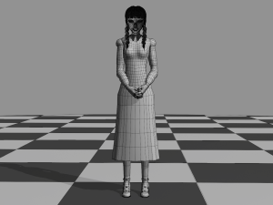 Wednesday Addams 3D Модель