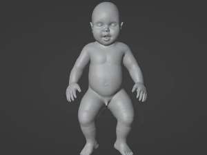3D Baby Sculpt 3D Model