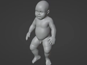 Escultura de beb&ecirc; 3D Modelo 3D