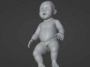 3D Baby Sculpt 3D Model