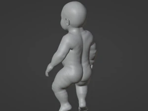 3D Baby Sculpt 3D Model