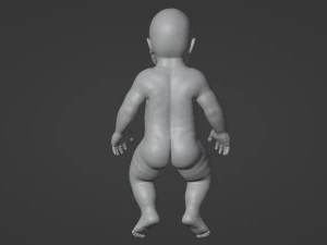 3D Baby Sculpt 3D Model